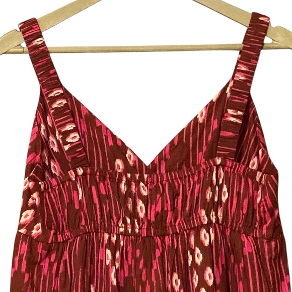 Hatch Maternity Dress 2 Clay Ikat Katherine Maxi Sleeveless Lightweight NWT - Picture 5 of 9